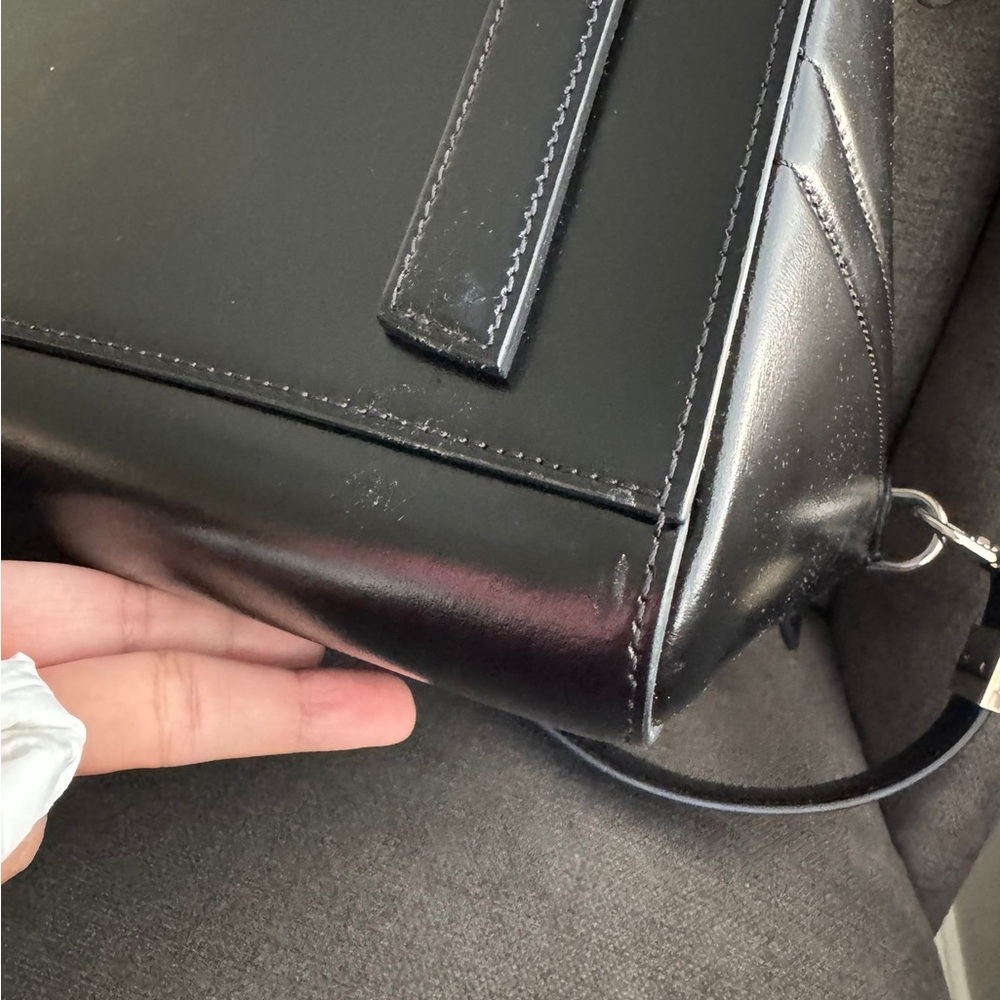 Givenchy Black Leather Satchel - Picture 16 of 16